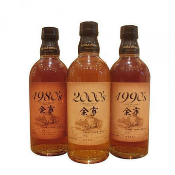 日本威士忌 - 余市1980 / 1990 / 2000 單一麥芽威士忌 (蒸餾廠年代限定） - Chillax.hk